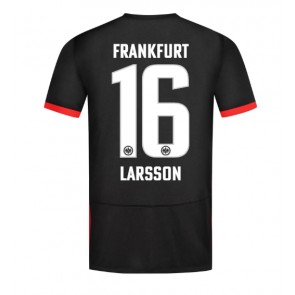 Eintracht Frankfurt Hugo Larsson #16 Replika Udebanetrøje 2024-25 Kortærmet